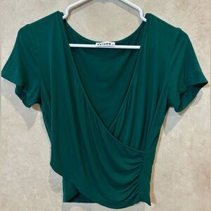Green VETIOR Wrap Top medium club or career